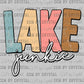 Lake Junkie Distressed Ready to Press Transfer