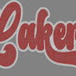 Lakers 2-Color Approximately 11"X6" Spangle Transfer