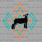 Westen Aztec Sheep Rodeo Ready to Press Instant Peel DTF Transfers Sublimation Transfers