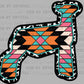 Aztec Lamb Clean Western Rodeo Ready to Press Transfer DTF Transfer Sublimation Transfer