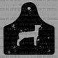 Distressed Lamb Tag Western Rodeo Ready to Press Instant Peel DTF Transfers Sublimation Transfers