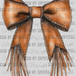 Western Faux Leather Bow Ready to Press Transfer DTF Transfer Sublimation Transfer