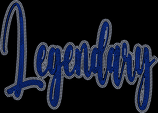 Legendary 11" 2-Color Ready to Press Spangle Transfer Bling Transfer Sparkle Transfer