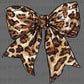 Leopard Bow Ready to Press Transfer DTF Transfer Sublimation Transfer