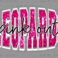 Leopards Pink Out Faux Sequins Mascot Ready to Press Transfer DTF Transfer