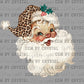Santa Leopard Christmas UV DTF Transfer Sticker UV Transfer Ready to Apply