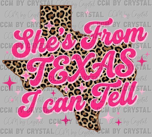 Leopard Texas DTF Transfer Sublimation Transfer