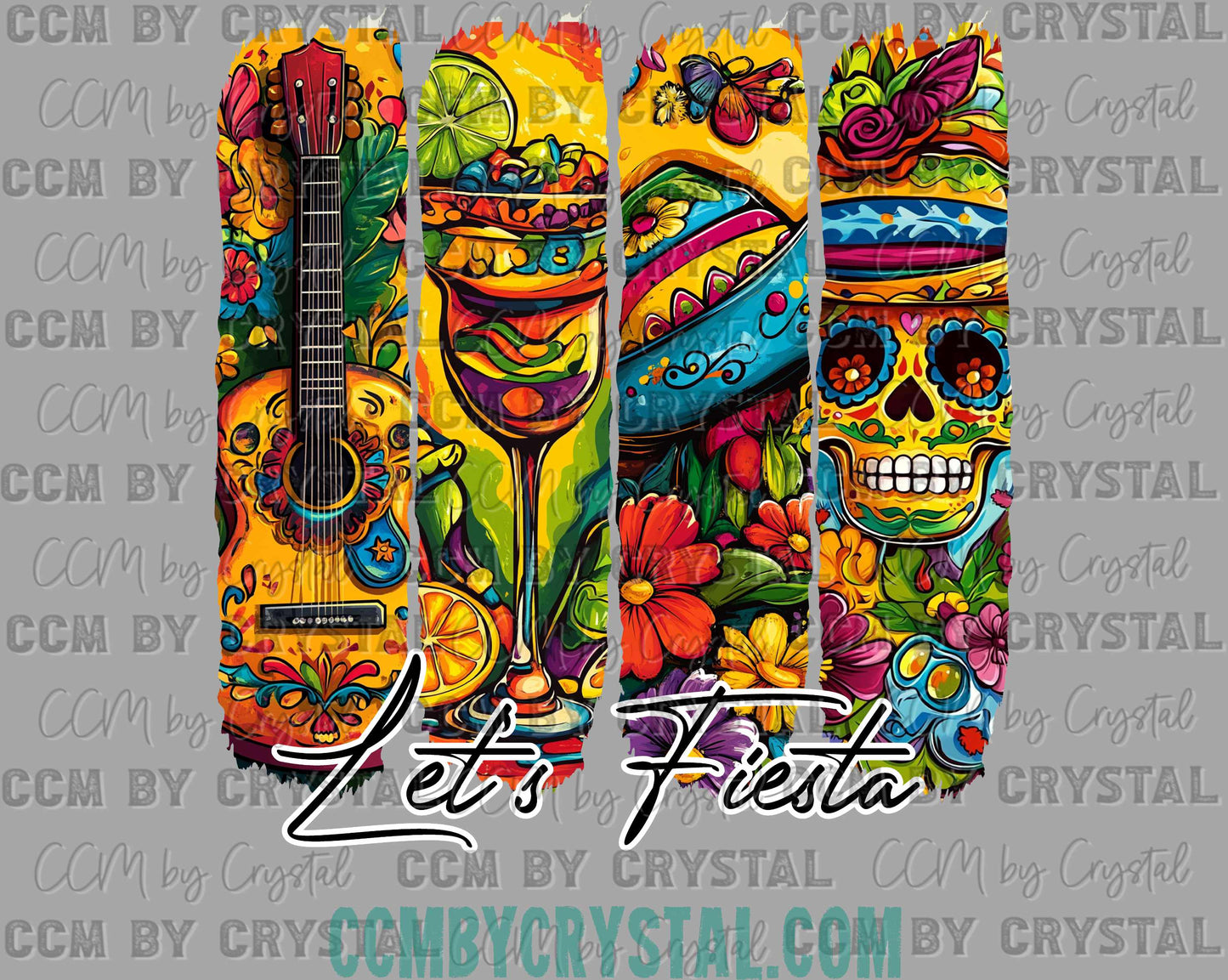 Let's Fiesta Cinco De Mayo Ready to Press Transfer DTF Transfer Sublimation Transfer