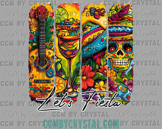 Let's Fiesta Cinco De Mayo Ready to Press Transfer DTF Transfer Sublimation Transfer