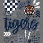Let's Go Tigers Navy Ready to Press Transfer DTF Transfer Sublimation Transfer