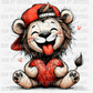 Valentine's Day Lion Ready to Press Transfer