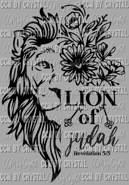Lion of Judah Revelation 5:5 Jesus Christian Ready to Press Transfer DTF Transfer Sublimation Transfer