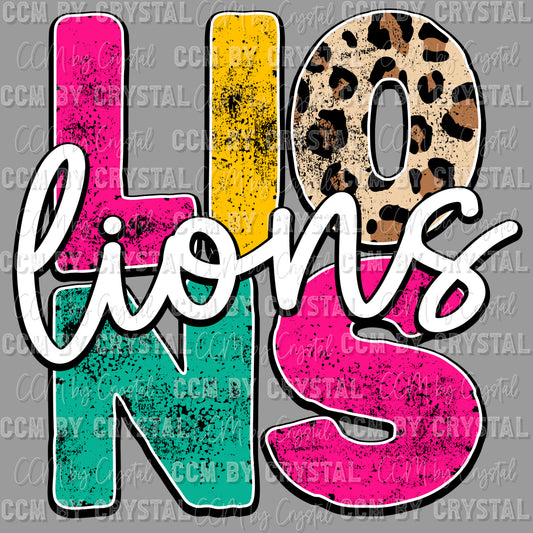 Lions Ready to Press Transfer DTF Transfer Sublimation Transfer