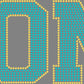 Lions 2-Color Approximately 11" wide X 3" Spangle Transfer