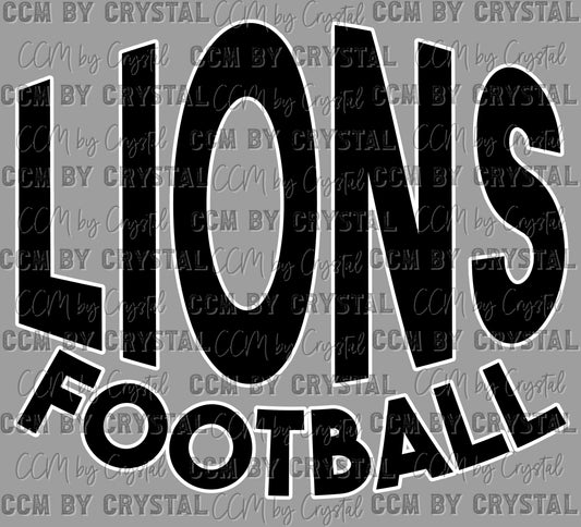 Lions Football Ready to Press Transfer DTF Transfer Sublimation Transfer