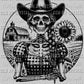 Living Life on the Farm Pocket Skellie Skeleton Ready to Press DTF Transfer Sublimation Transfer
