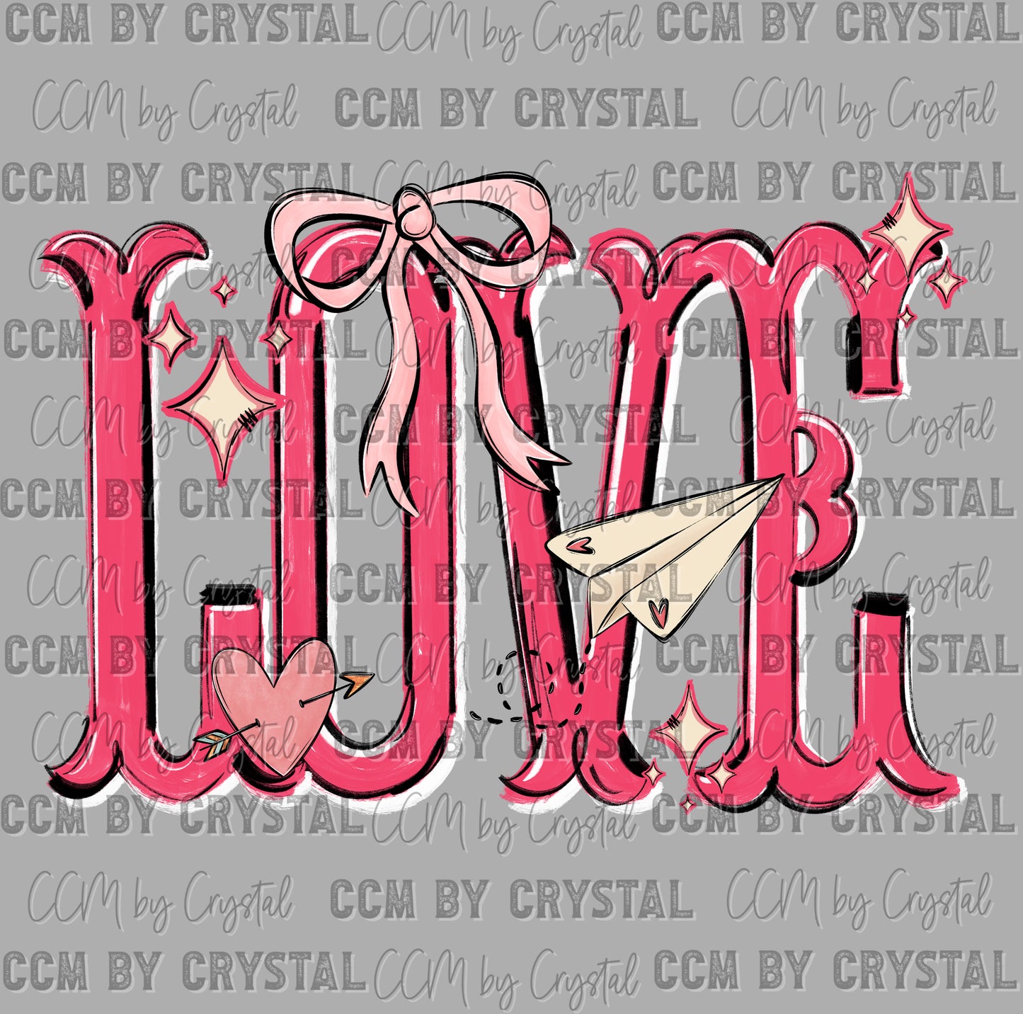 Love Valentines Day Ready to Press DTF Transfers Sublimation Transfers