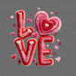 Love Faux Fur Valentines Day Ready to Press DTF Transfers Sublimation Transfers