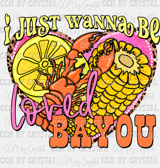 Crawfish I Just Wanna Be Loved Bayou Ready to Press Transfer