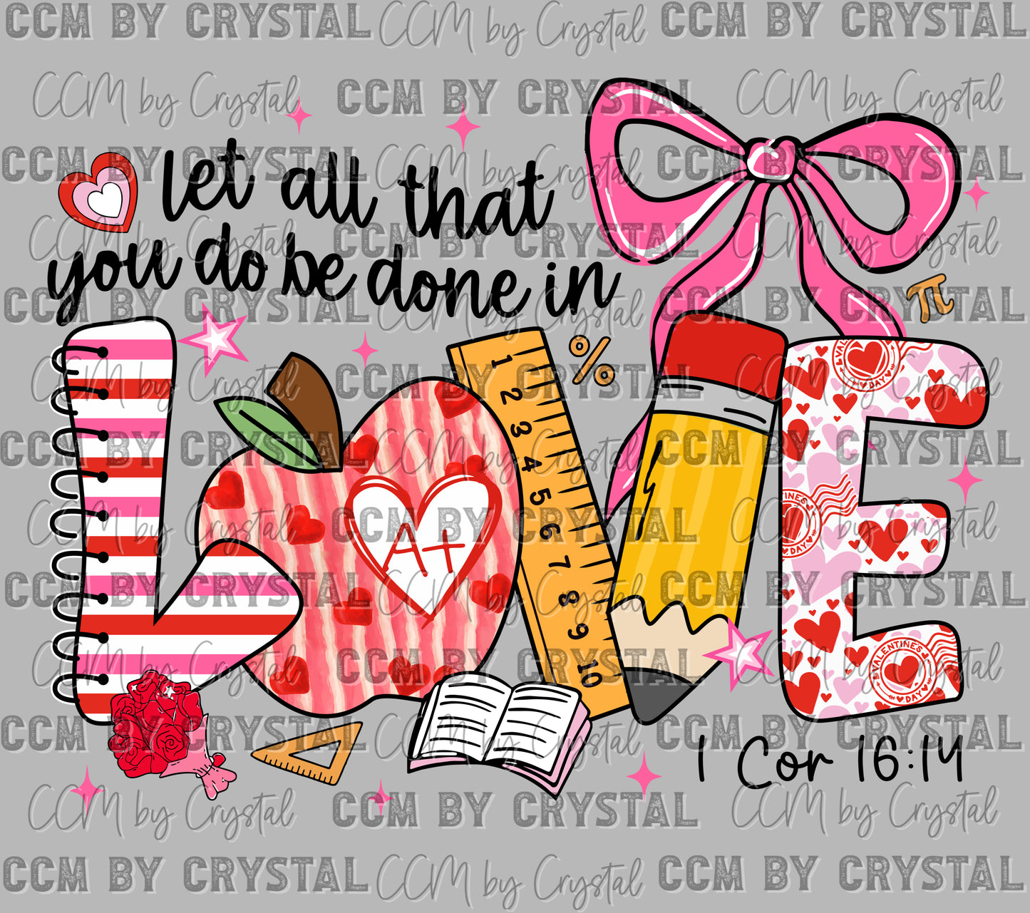 Loved Teacher Valentine Day Ready to Press Instant Peel DTF Transfers Sublimation Transfers