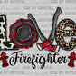 Love Firefighter Ready to Press Transfer DTF Transfer Sublimation Transfer