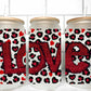 Love leopardi Valentine's Day UV DTF Transfer 16oz Libby Glass Can Wrap Ready to Apply