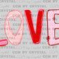 No Glitter Love Valentines Day Ready to Press DTF Transfers Sublimation Transfers