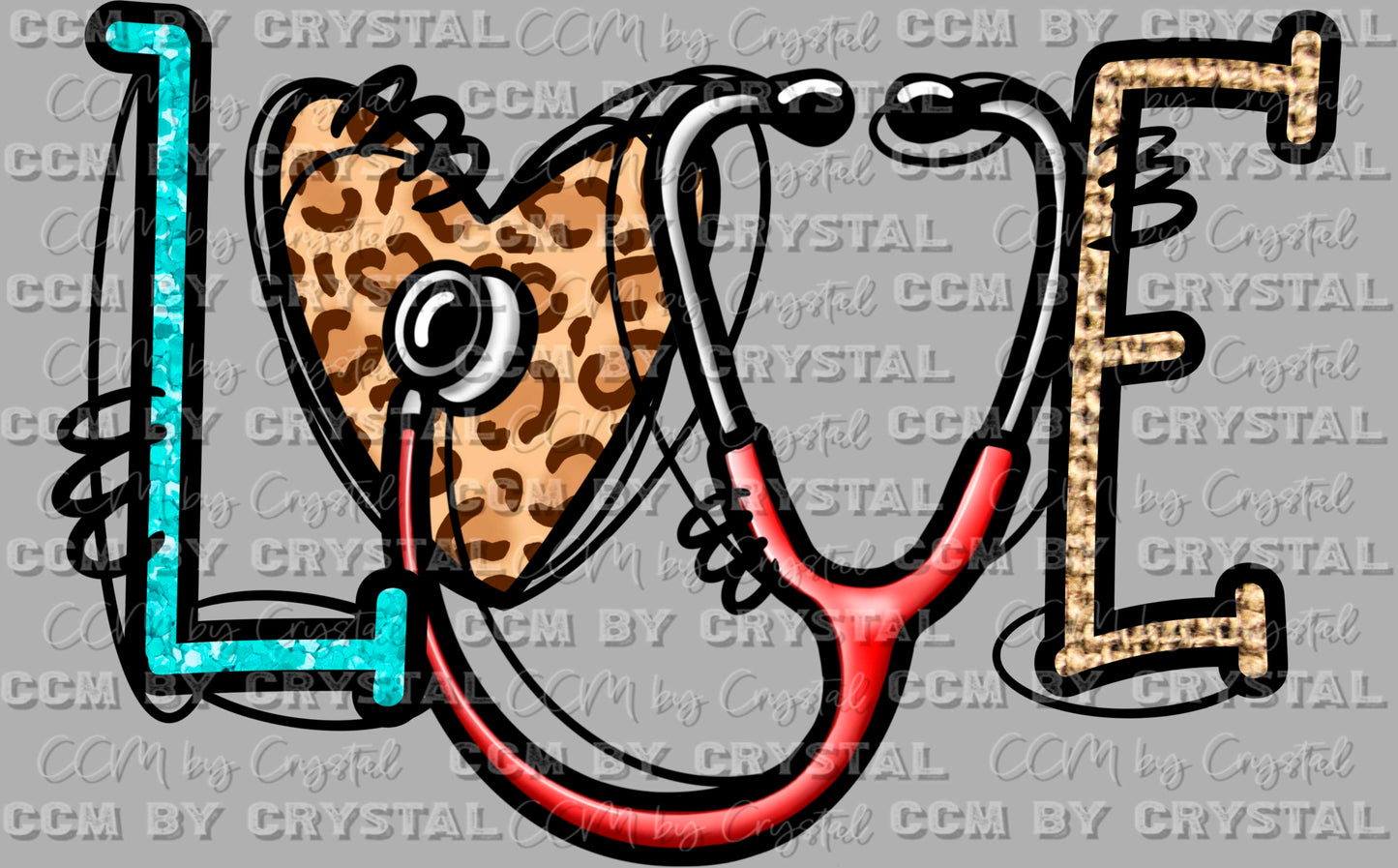 Love Nurse Ready to Press Transfer DTF Transfer Sublimation Transfer