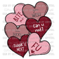 Valentines Day Love Sucks Hearts Ready to Press Transfer