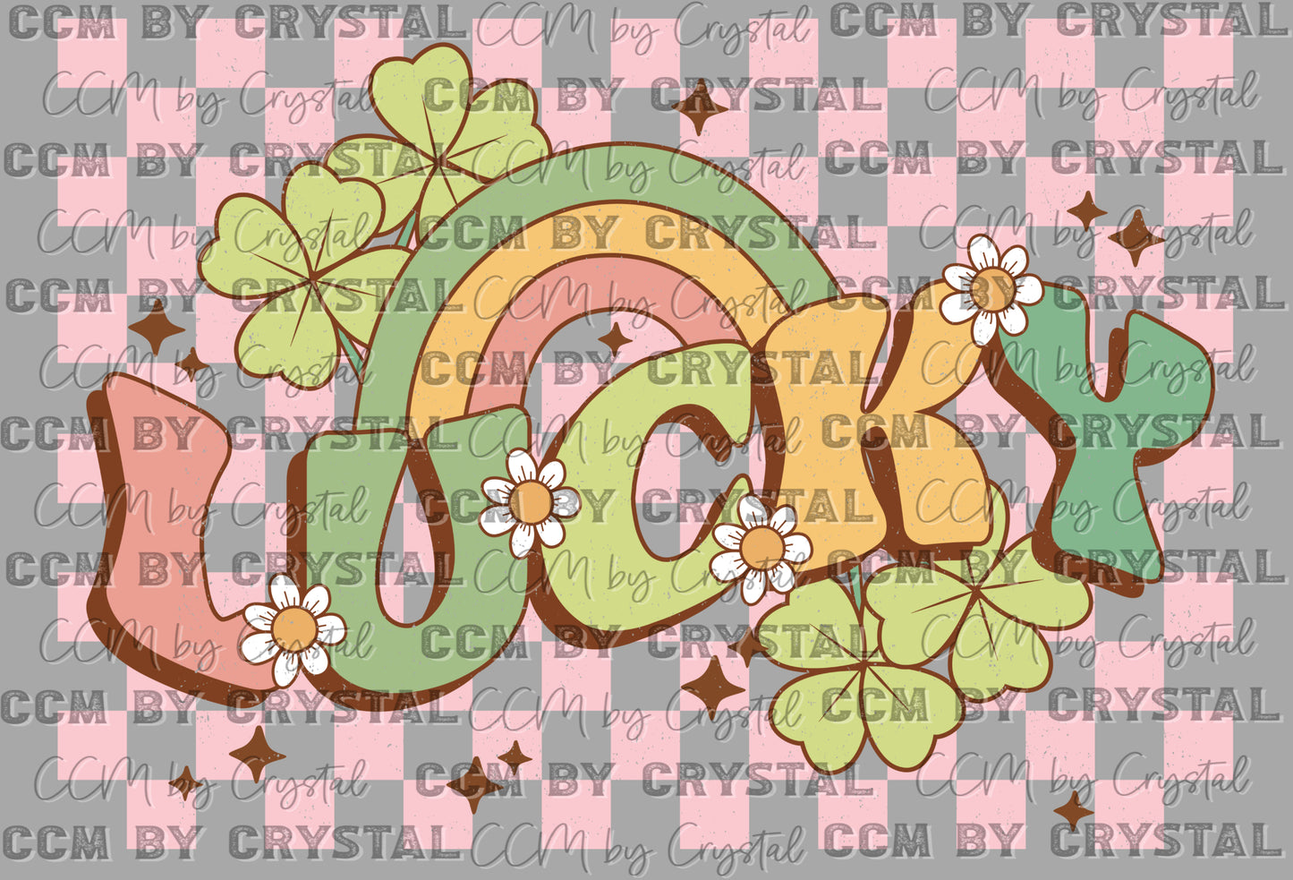 Lucky St Patrick's Day Ready to Press Transfer DTF Transfer Sublimation Transfer