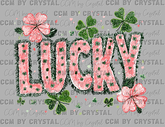Lucky St. Patrick's Day Ready to Press Instant Peel DTF Transfers Sublimation Transfers