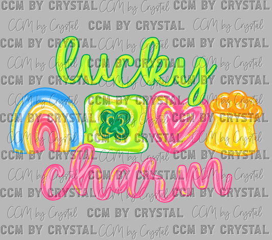 Lucky Charm St. Patrick's Day Ready to Press Instant Peel DTF Transfers Sublimation Transfers
