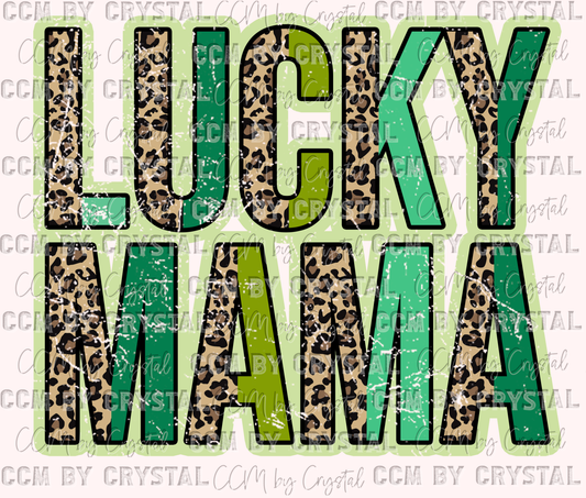 St. Patrick's Day Lucky Mama Ready to Press Transfer