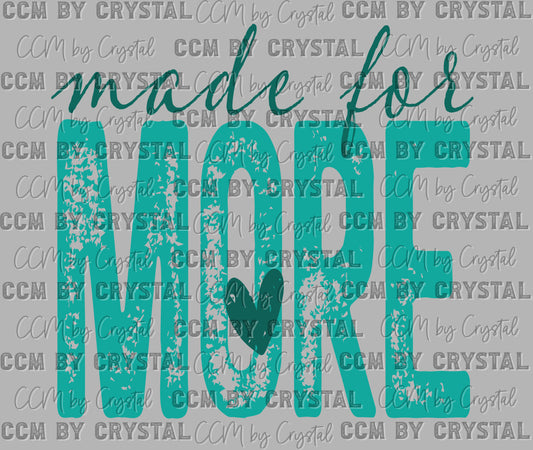 Made for More Ready to Press Instant Peel DTF Transfers Sublimation Transfers
