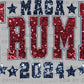 MAGA Trump 2024 Faux Glitter Ready to Press Transfer DTF Transfer Sublimation Transfer