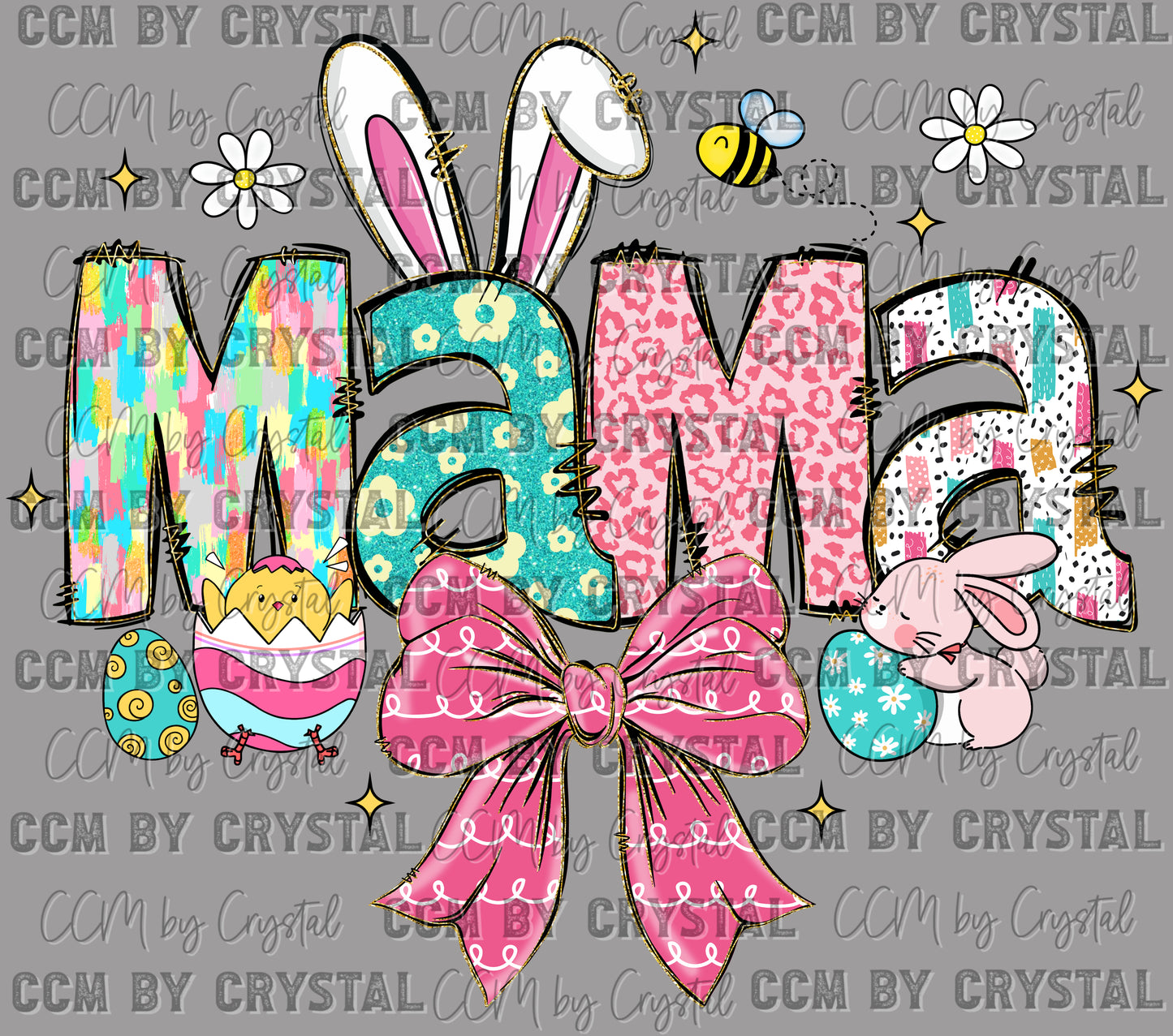 Mama Easter Ready to Press Transfer DTF Transfer Sublimation Transfer
