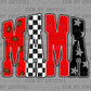 Football Mama Red Ready to Press Instant Peel DTF Transfers Sublimation Transfers
