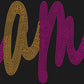 Mama 11" 2-Color Ready to Press Spangle Transfer Bling Transfer Sparkle Transfer