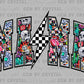 Mama Checker Skull DTF Transfer Sublimation Transfer