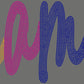 Mama 11" 4-Color Ready to Press Spangle Transfer Bling Transfer Sparkle Transfer