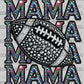 Football Mama Faux Rhinestone Effect Ready to Press Transfer DTF Transfer Sublimation Transfer