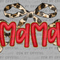 Red Leopard Mama Ready to Press Instant Peel DTF Transfers Sublimation Transfers