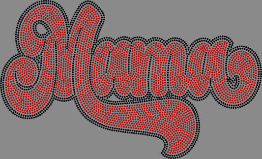 Mama 11" 2-Color Ready to Press Spangle Transfer Bling Transfer Sparkle Transfer