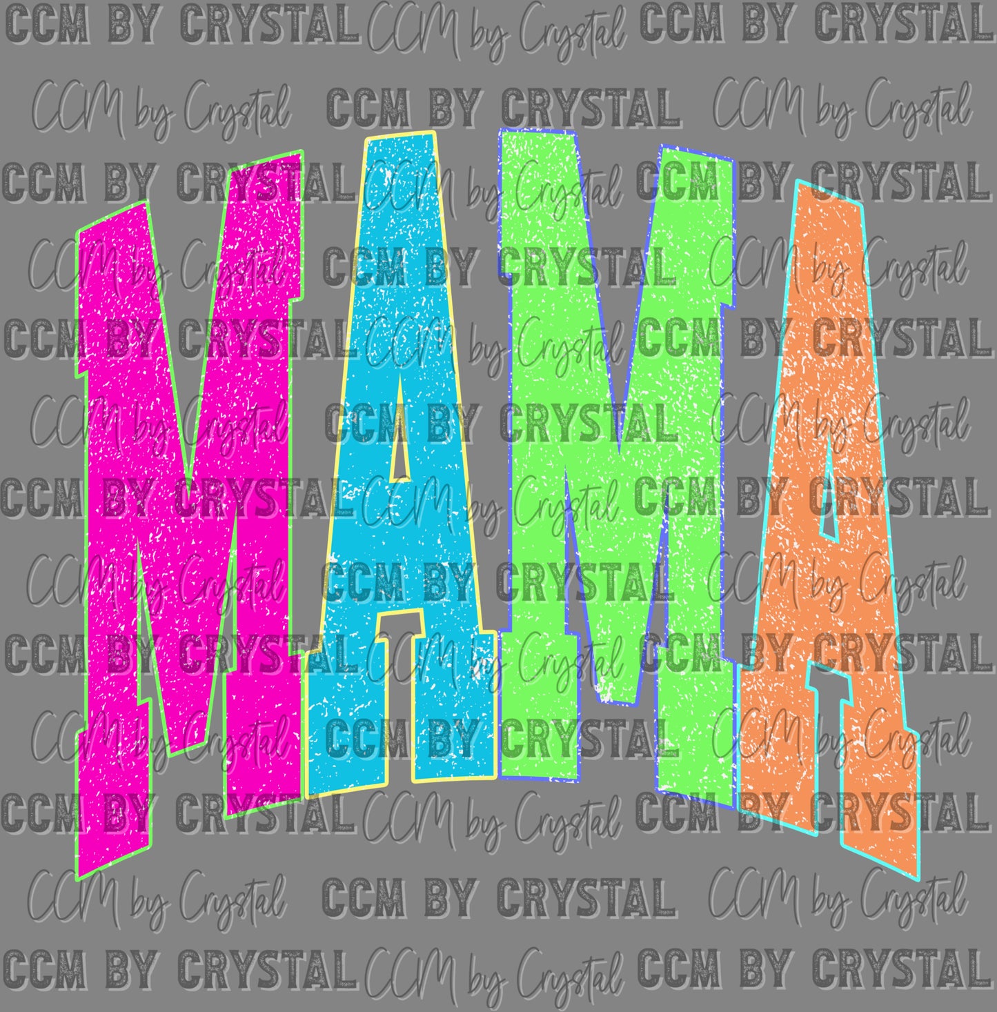 Mama Colorful Ready to Press Instant Peel DTF Transfers Sublimation Transfers