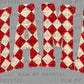 Mama Red, White Faux Texture  Ready to Press DTF Transfers