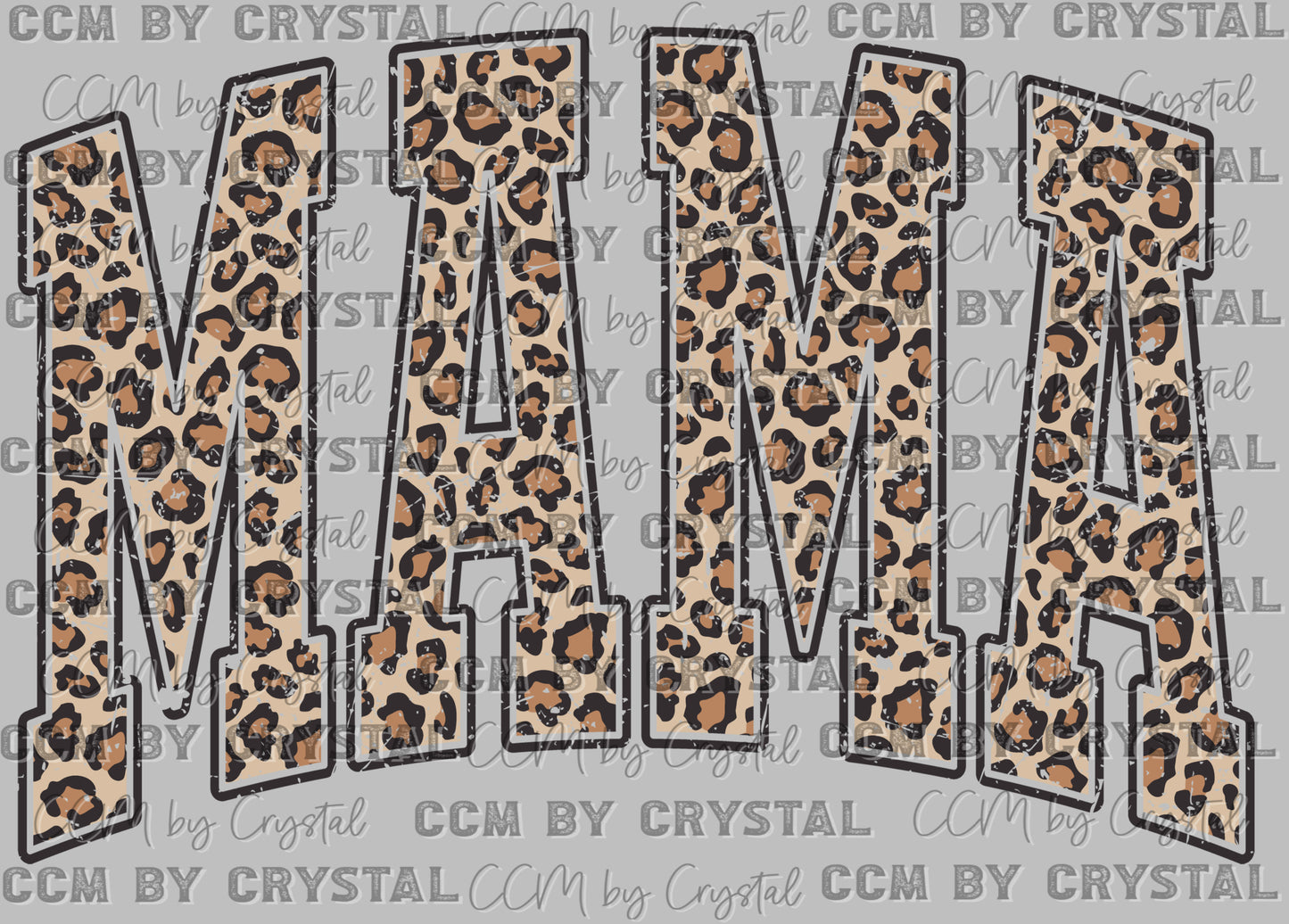 Mama Leopard Ready to Press Transfer DTF Transfer Sublimation Transfer