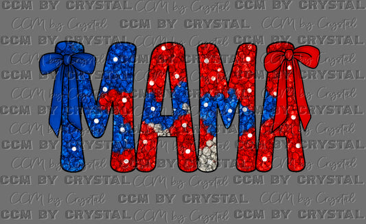 Mama USA Patriotic 4th of July Ready to Press Instant Peel DTF Transfers Sublimation Transfers