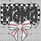 Baseball Mama Checkered Ready to Press Transfer DTF Transfer Sublimation Transfer