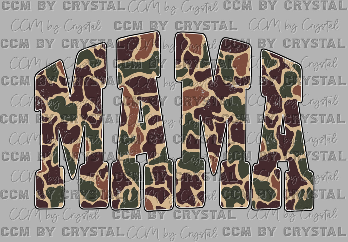 Camo Mama Ready to Press Instant Peel DTF Transfers Sublimation Transfers