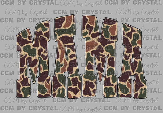 Camo Mama Ready to Press Instant Peel DTF Transfers Sublimation Transfers
